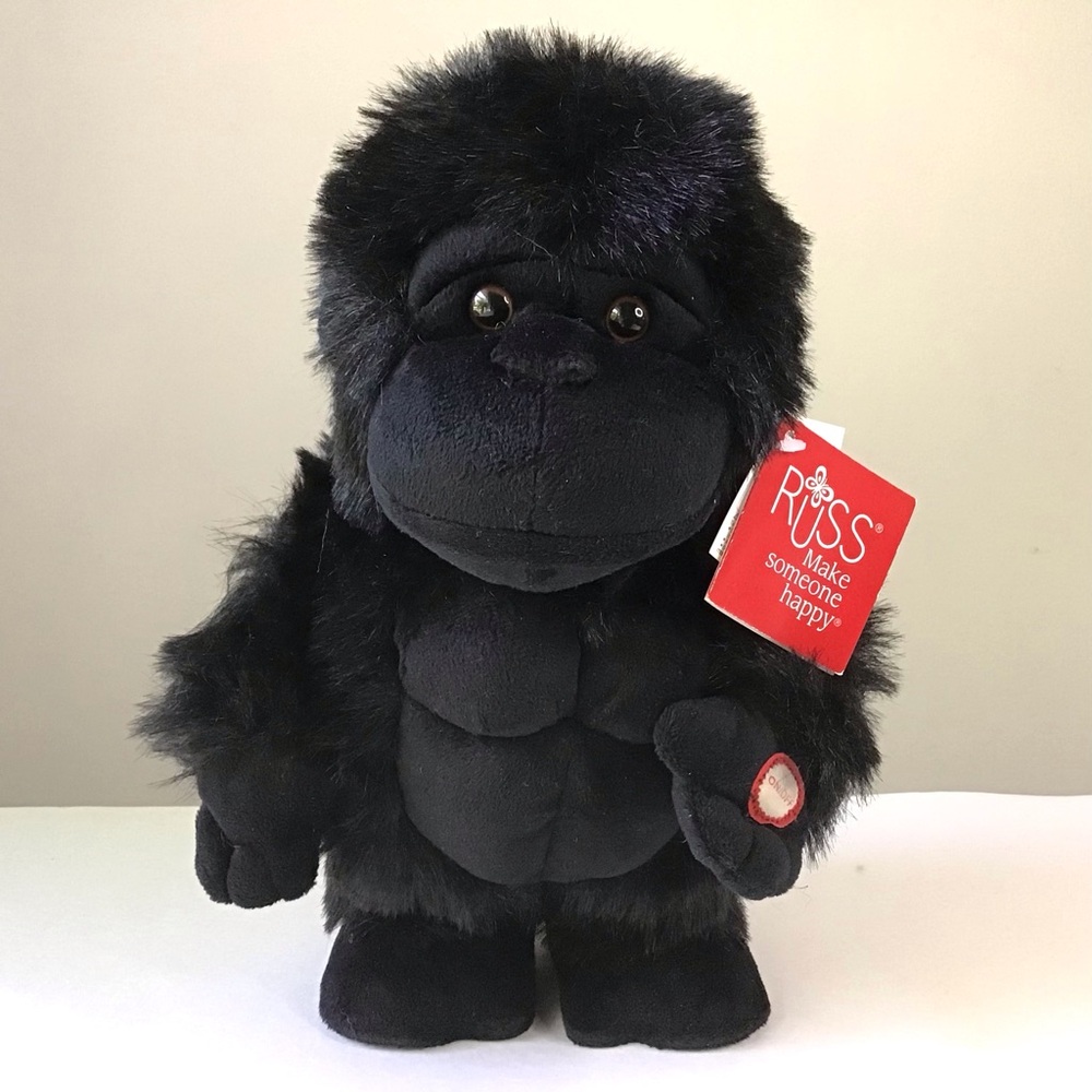 Russ Berrie Gorilla 11” Plush Stuffed Animal Roars, Makes Sounds Only, No Action
